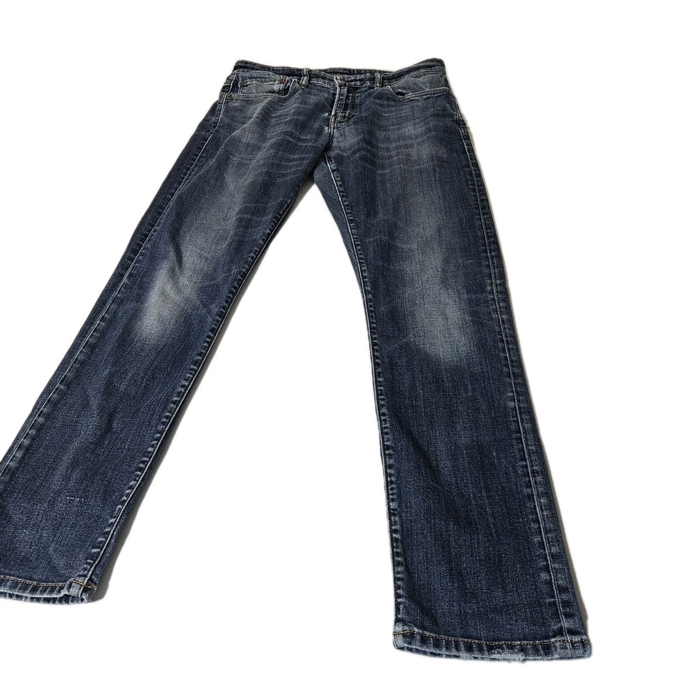 Lucky Brand Jeans Mens 36x30 Blue 110 Skinny Slim Stretch Denim Glenn Heights